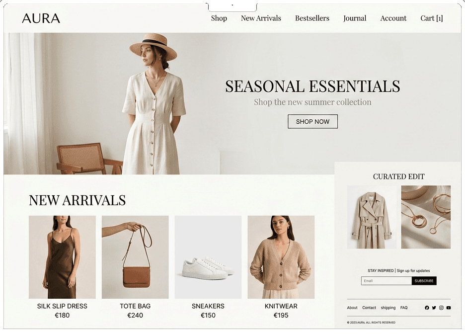 See the live preview interface in light theme